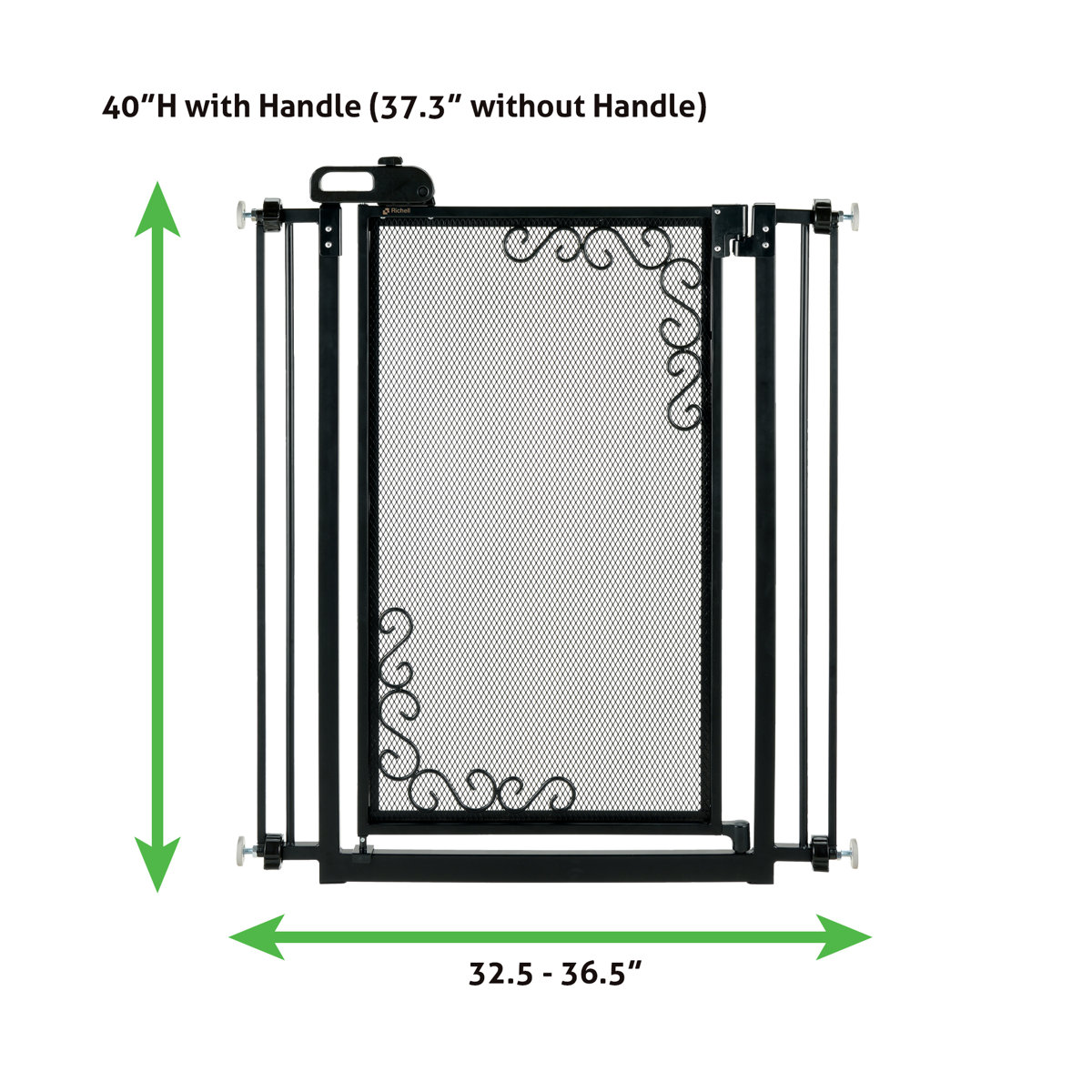 Richell Tall Metal Mesh Pet Gate Wayfair